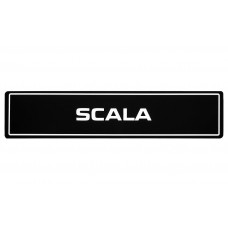 Genuine Skoda Car Plate Scala